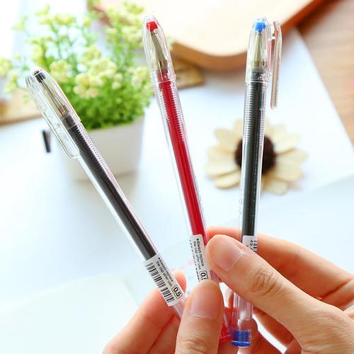 日本进口文具pilot百乐g1中性笔透明笔杆学生办公彩色水笔